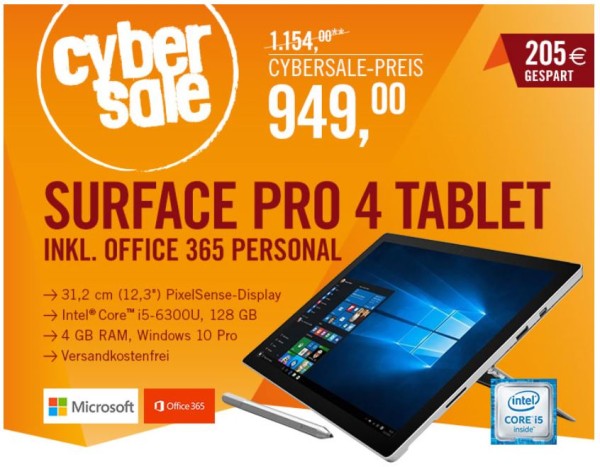 SurfacePro4CyberportAngebot